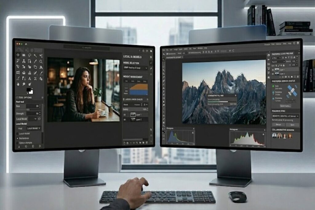 GIMP vs Photopea comparativa de editores gratis