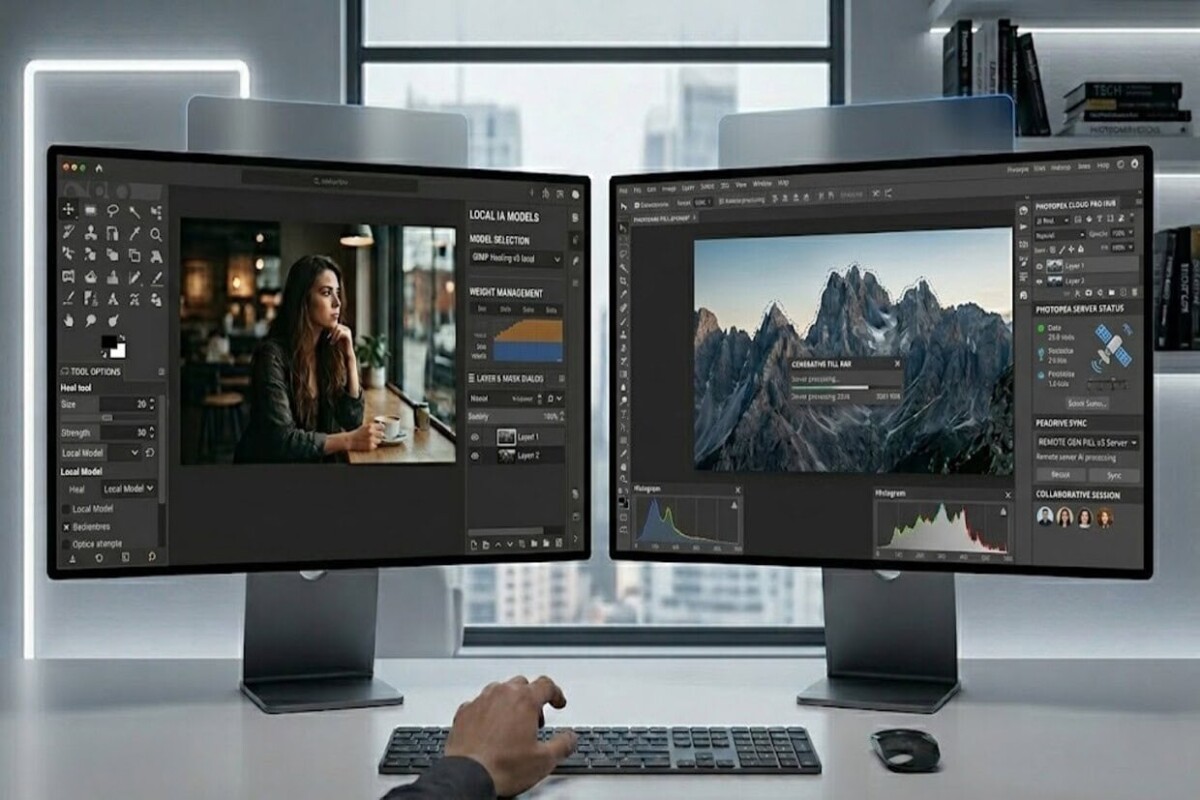 GIMP vs Photopea comparativa de editores gratis