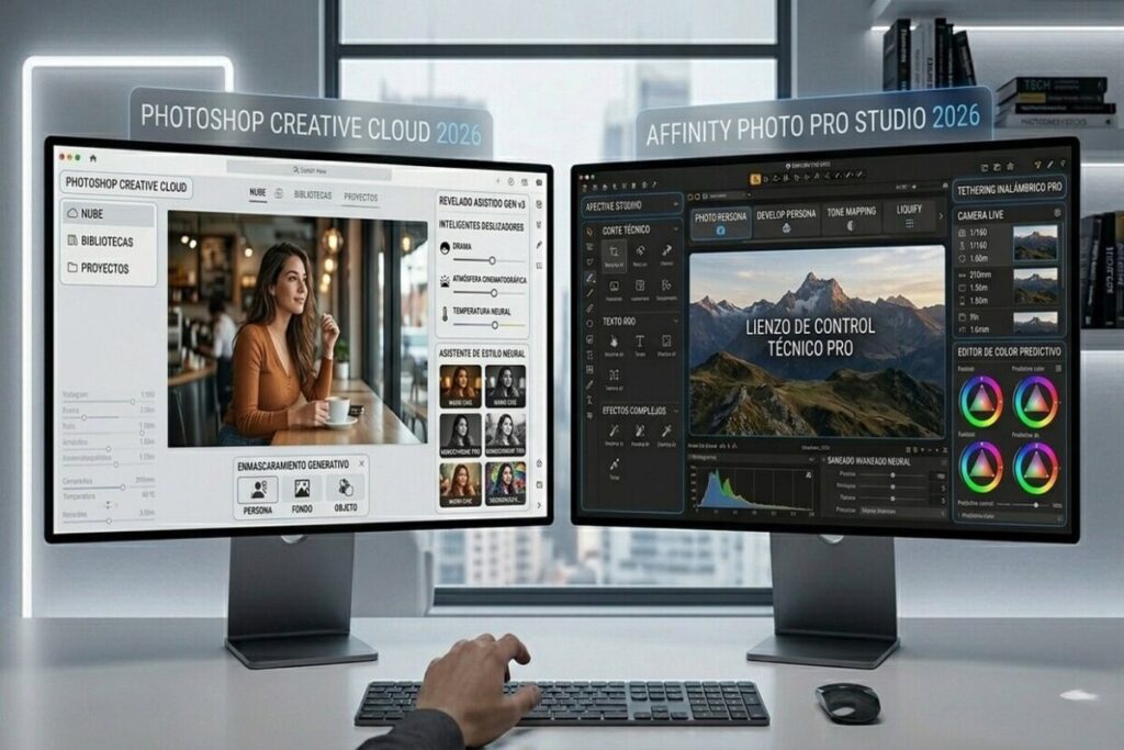 Photoshop vs Affinity Photo comparativa de edición profesional